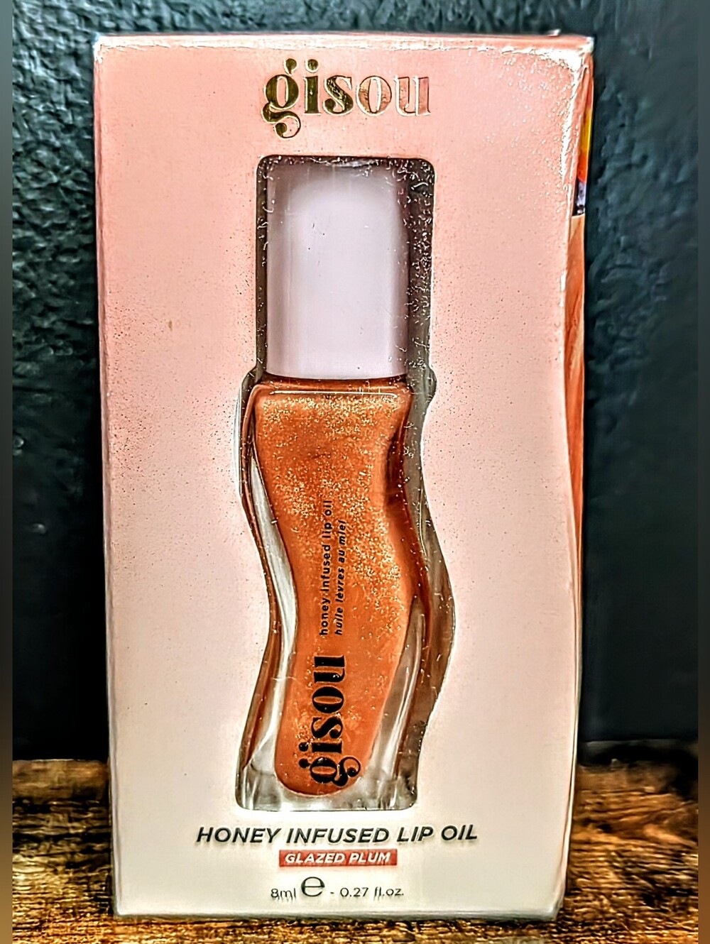 GISOU Honey Infused Lip Oil               Color: Glazed Plum
